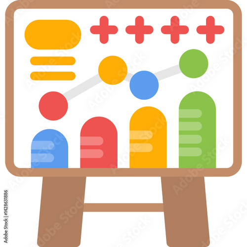 Social Media Planning Flat Icon