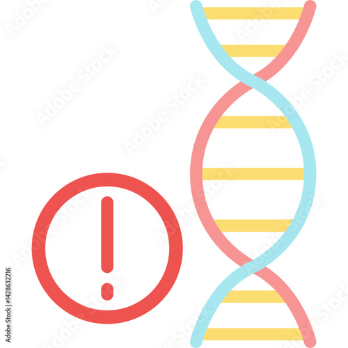 Genetic Disorder Flat Icon