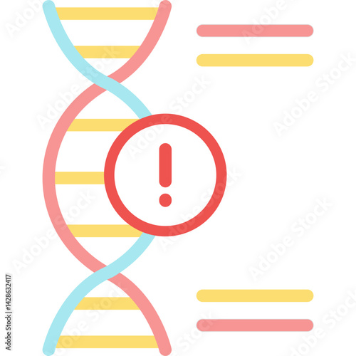 Genetic Disease Flat Icon