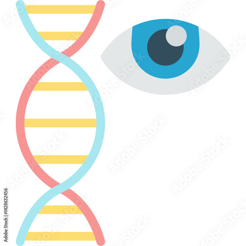 Genetic Phenotype Flat Icon