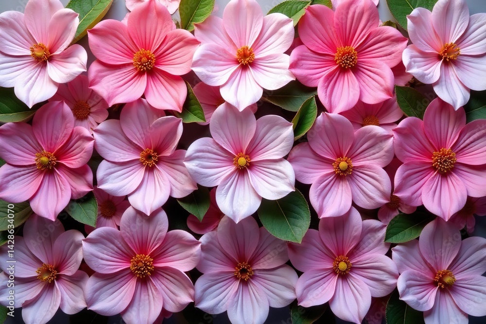Delicate blossoms arranged in a square tessellation , blossom, surface, elegant Delicate blossoms arranged in a square tessellation , blossom, surface, elegant