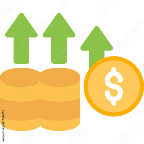 Inflation Indicator Flat Icon
