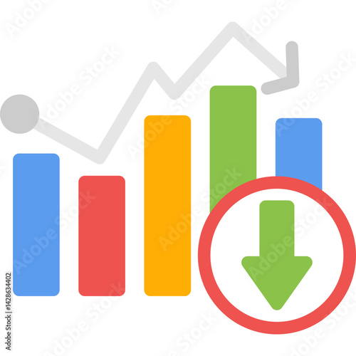 Inflation Adjustment Flat Icon