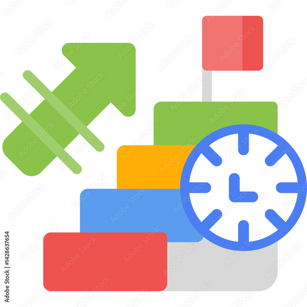Motivation Dedication Flat Icon Motivation Dedication Flat Icon