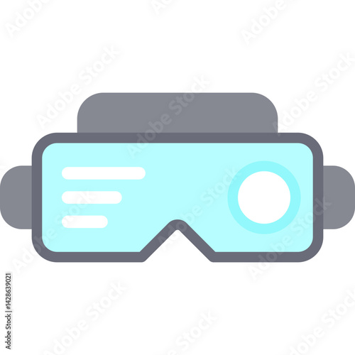 VR Glasses Flat Icon
