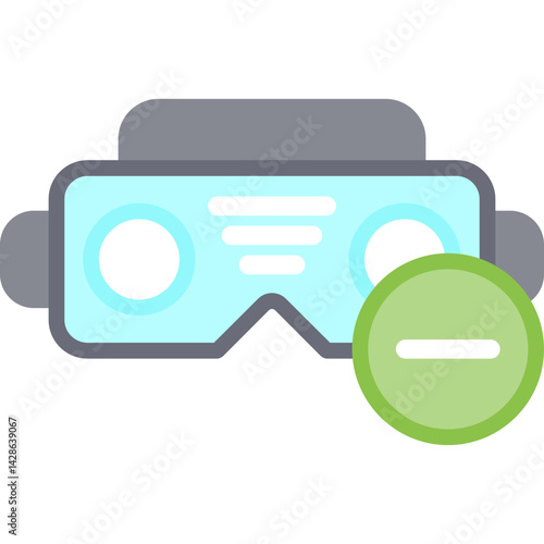 VR Environment Flat Icon