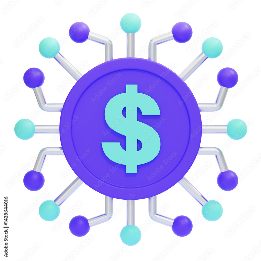 PNG 3D Digital Financial Connectivity Icon Isolated on a White Background
PNG 3D Digital Financial Connectivity Icon Isolated on a White Background