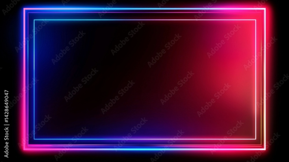 A vibrant square picture frame featuring a neon color motion graphic. A vibrant square picture frame featuring a neon color motion graphic.