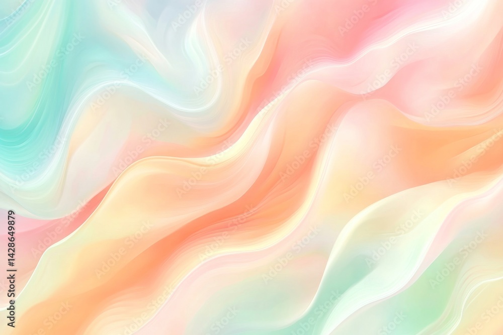 Obraz premium Abstract pastel wavy background (1)