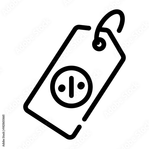 price tag line icon