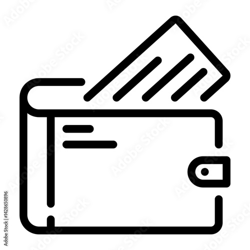 wallet line icon
