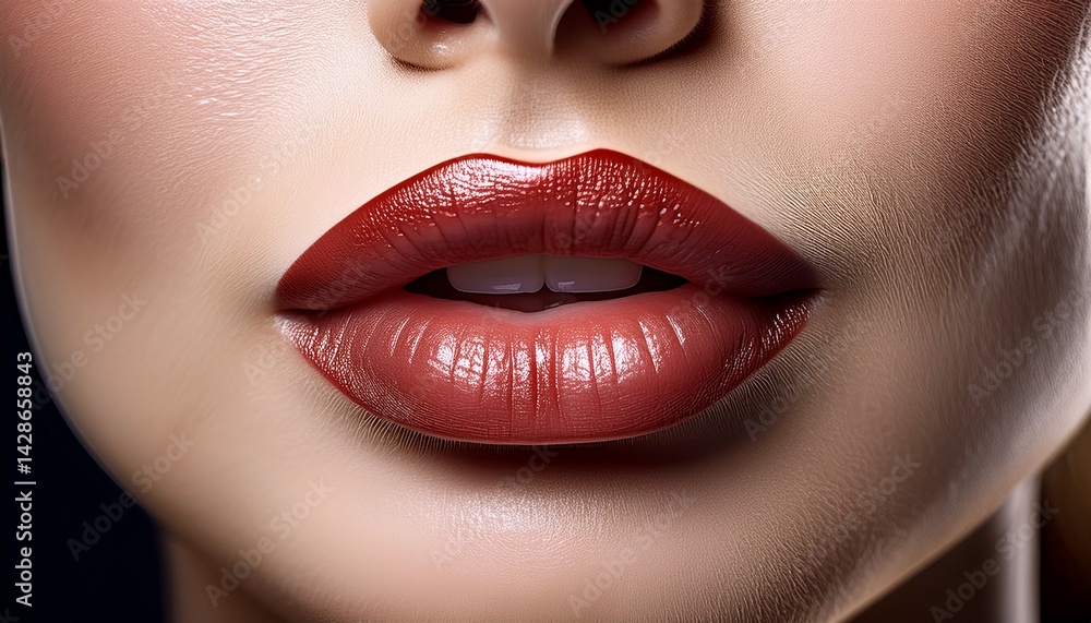 Fototapeta premium lip closeup