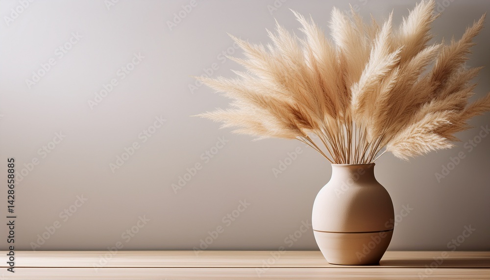 Naklejka premium vase with dried grass