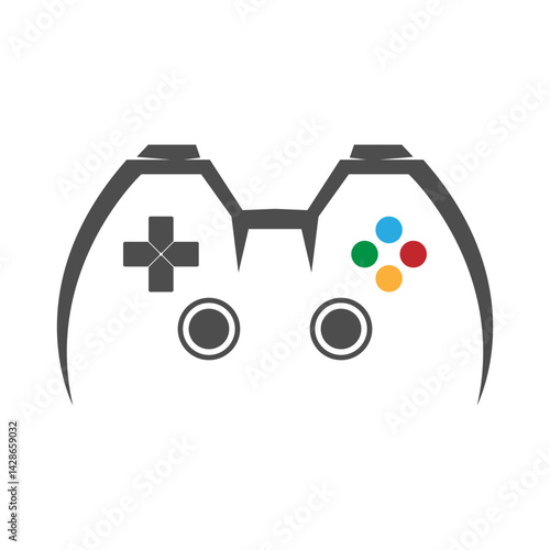 Joystick icon logo design