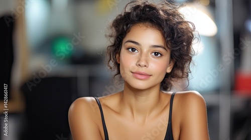 Free Download Chilean female actress backstage at a theater, preparing to go on stage  - GFXLoad