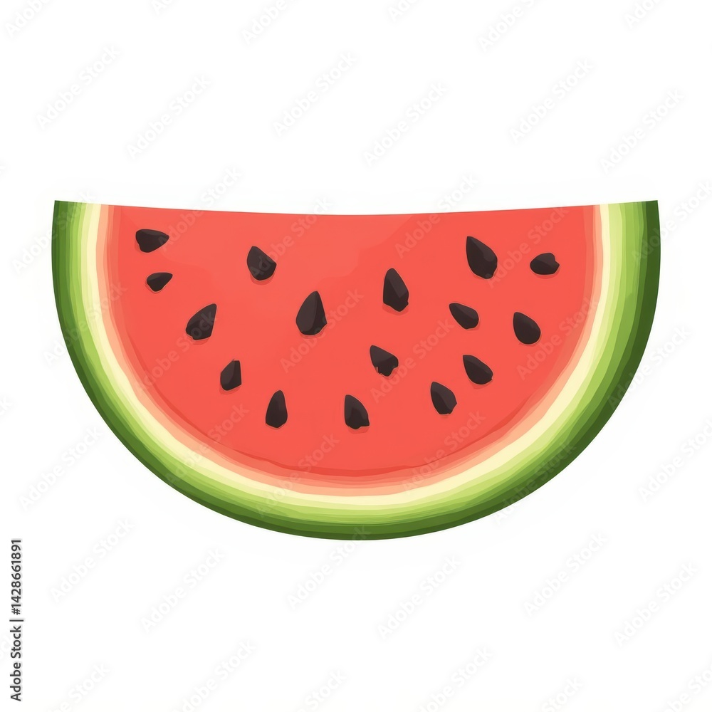 Brightly colored watermelon slice showcases juicy freshness, perfect for summer picnics and refreshing snacks in warm weather Generative AI Brightly colored watermelon slice showcases juicy freshness, perfect for summer picnics and refreshing snacks in warm weather Generative AI