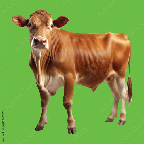 Animal Vector Illustration Deer, Dog, Cat, Red Bull, Cow