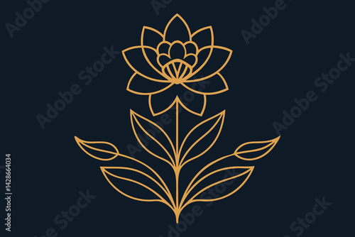 Vintage floral fleur de lis vector design element with ornate swirl decoration.