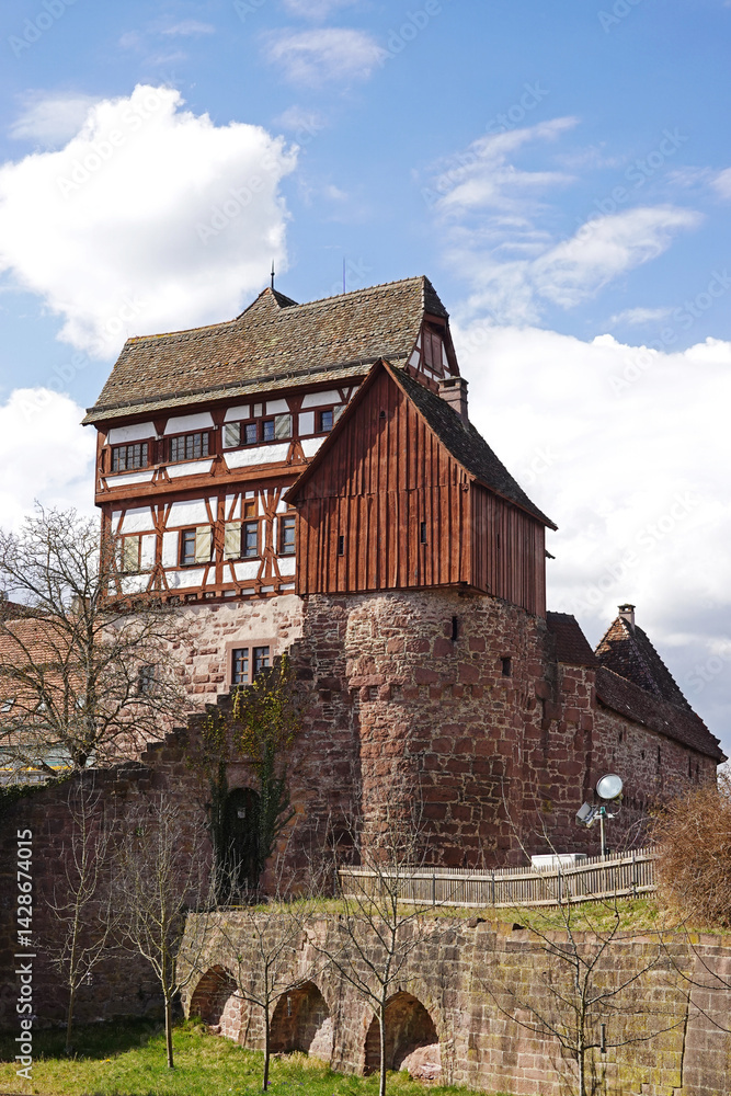 Fototapeta premium Museum in Old castle Altensteig, Germany, Baden Wuerttemberg 