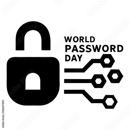 lock and key A simple, impactful graphic for World Password Day.