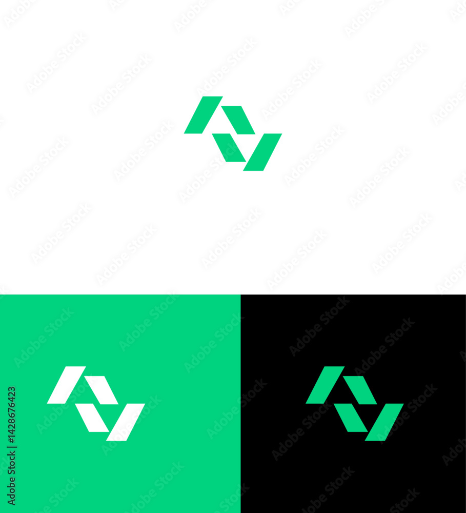Abstract AN or NA Logo Design Parallelogram, Geometric, Modern, Minimalist, Brand, Identity, Symbol, Icon Abstract AN or NA Logo Design Parallelogram, Geometric, Modern, Minimalist, Brand, Identity, Symbol, Icon
