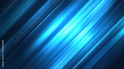 Wallpaper Mural Glowing diagonal blue lines abstract background Torontodigital.ca