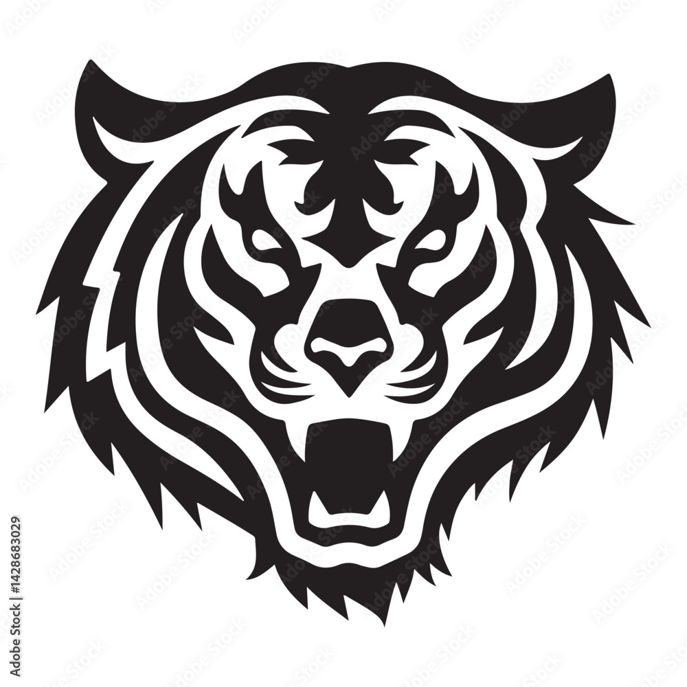 tiger head vector. illustration eps 10 tiger head vector. illustration eps 10