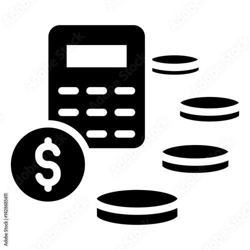Cost Saving glyph icon