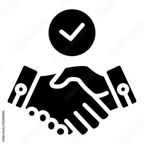 Agreement glyph icon