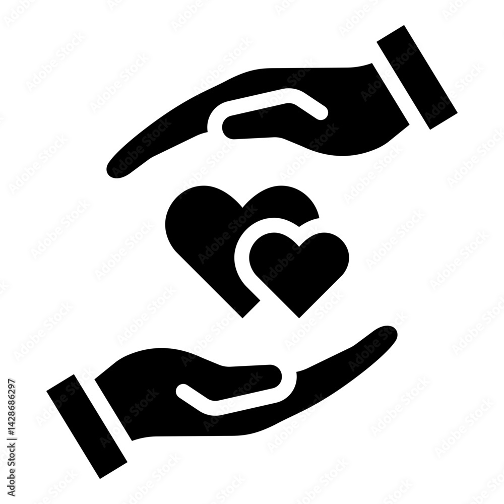 Belonging glyph icon Belonging glyph icon