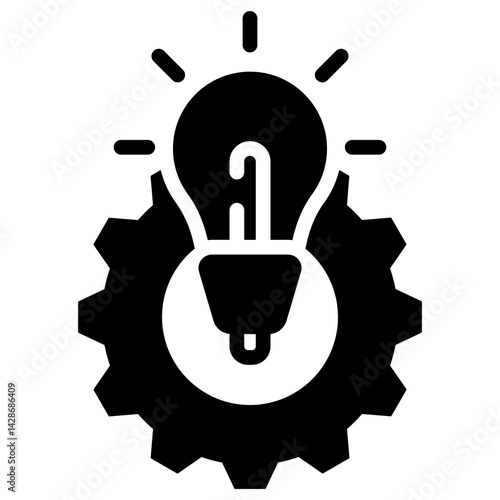 Intelligence glyph icon