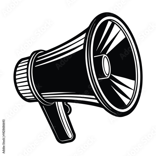 megaphone icon isolated on white