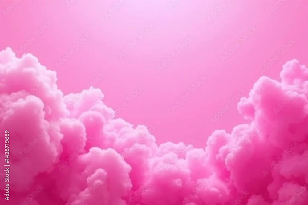 Fototapeta premium pink heart on blue sky