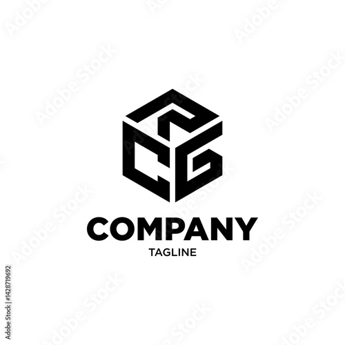 rcg company inisial simple logo