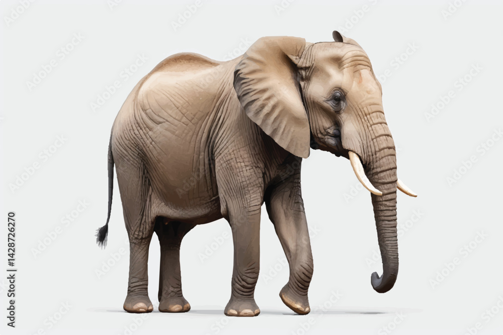 African elephant isolated on transparent background African elephant isolated on transparent background