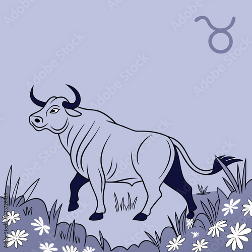 vector illustration of a rhinoceros