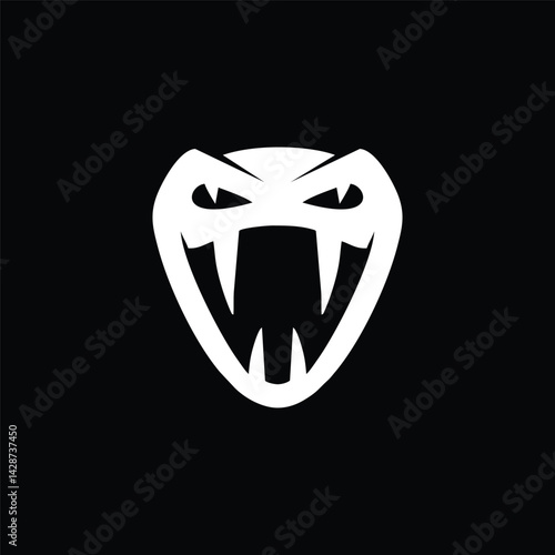 python boa snake logo design