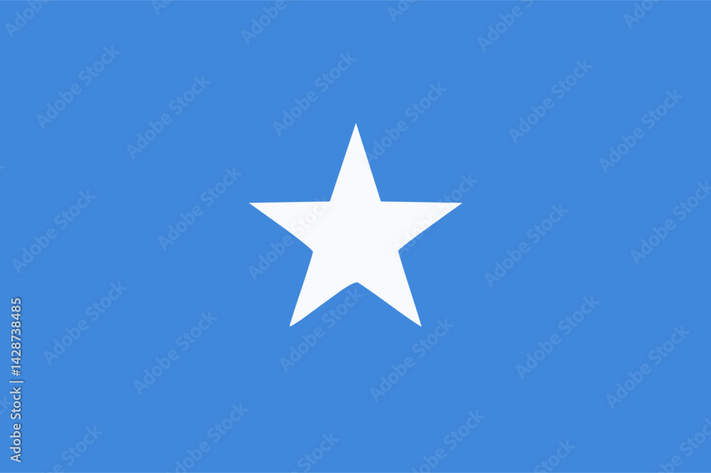 Obraz premium Vector Somalia flag, Somalia flag illustration, Somalia flag picture, Somalia flag image,