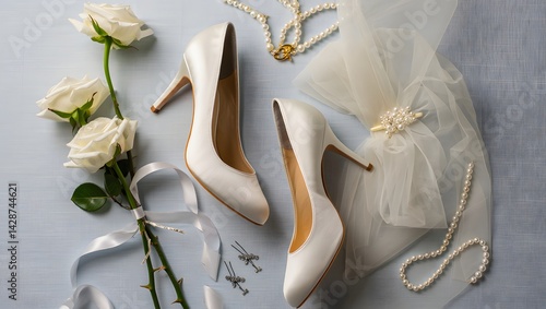 wedding rings on a bouquet