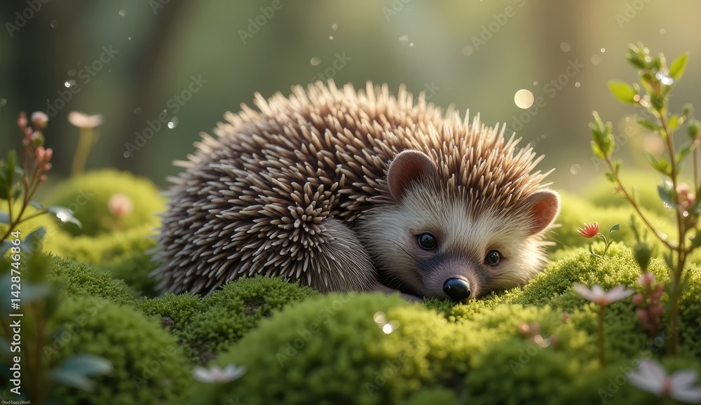 Fototapeta premium hedgehog in the grass