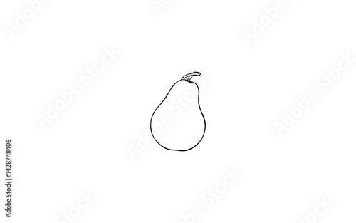 Argentine Pear – AI-Created Classic Smooth Fruit with Defined Stem