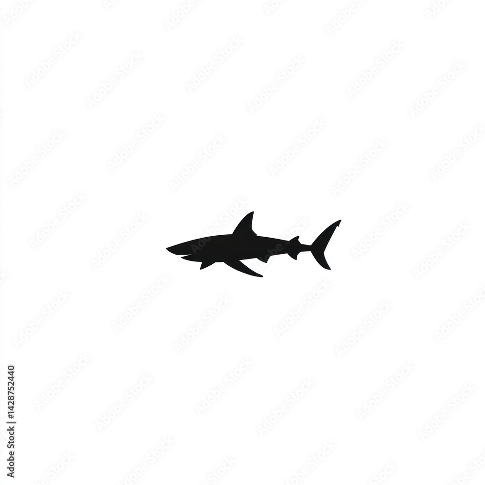 Fototapeta premium Shark Silhouette