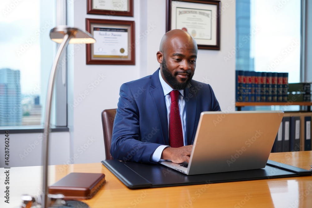 African American businessman counting coins to protect income and invest