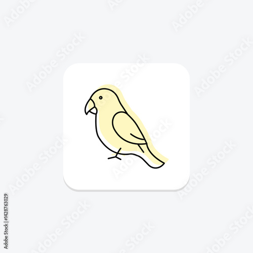 Lovebird, vector, pixel perfect, illustrator file
