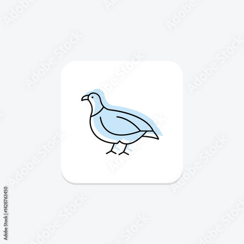 Partridge, vector, pixel perfect, illustrator file
