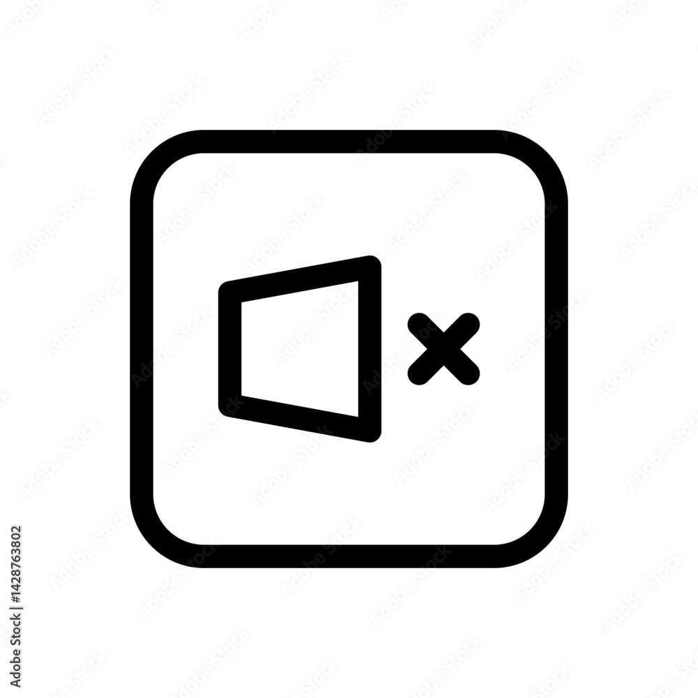 silent mode vector icon for audio control, notification settings, and device sound management, flat stroke icon for apps and websites
silent mode vector icon for audio control, notification settings, and device sound management, flat stroke icon for apps and websites