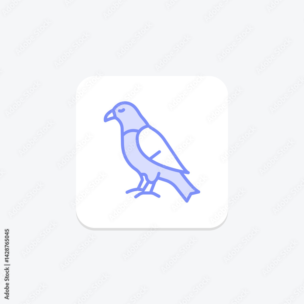 Fototapeta premium Hawk, vector, pixel perfect, illustrator file