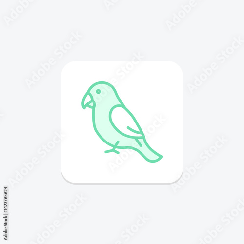 Lovebird, vector, pixel perfect, illustrator file