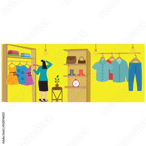 Clothing Store Illustration