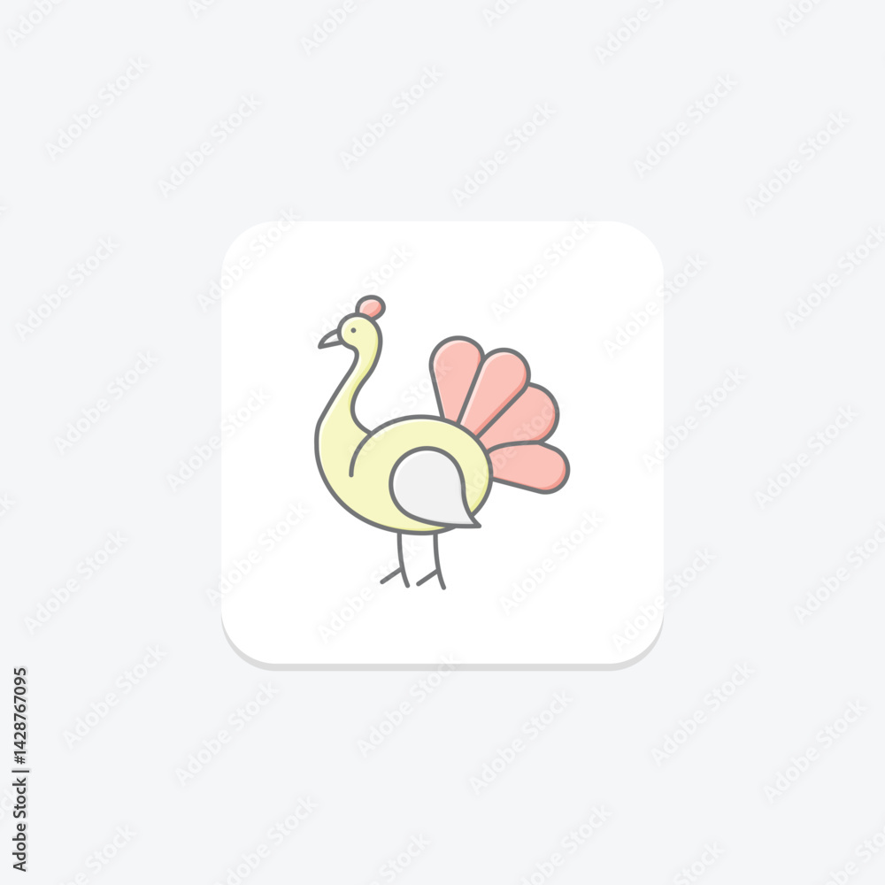 Peacock, vector, pixel perfect, illustrator file Peacock, vector, pixel perfect, illustrator file